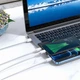 Кабель Hoco X74 3в1 USB A до Lightning/Micro USB/USB C 2A 1 м White (6931474767370) - зображення 4