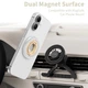 Кольцо-держатель Tech-Protect MMR700 Lamano Magnetic Phone Ring Titanium/Gold with MagSafe (5906302353095) - изображение 5