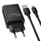 Зарядное устройство Hoco CS92A, USB 18W с поддержкой Quick Charge 3.0, LED-индикатор, сетевой адаптер с кабелем USB to Micro 1 м Black - изображение 7