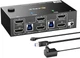Переключатель HDMI KVM 2-в-1 для двух компьютеров и монитора KCEVE - изображение 1