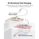 Павербанк Baseus 10000mAh 22.5W Павербанк Baseus EnerFill FC21 Qpow 3 Ultra с быстрой зарядкой, Портативный внешний аккумулятор, порты USB/Type-C/Lightning, LED-дисплей, кабель Type-C to Lightning Серебристый - изображение 6