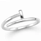 Каблучка срібна Цвях з фіанітами Silver Style 16 р. (11301.12 sku:2300103633098) - зображення 1
