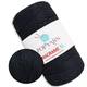 Шнур для макраме Popyarn Macrame XL, Антрацит №516, 250 г / 125 м, 100% поліпропілен - для в'язання сумок, килимків, кошиків, панно, декору - зображення 1