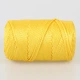 Шнур поліестеровий 2мм, Premium Yarn Makrome Lux, Жовтий №807, 100г/100м, для сумок, кошиків, декору - зображення 3