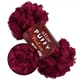 Alize Puffy Furlove, Вишня №107 - плюшева пряжа 100 г/6,3 м, з петлями для в'язання руками пледів, іграшок, Алізе Пуффі Фурлав - зображення 1
