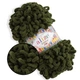 Alize Puffy Fine NEW, Мох №620 (100г/14м) плюшева нитка з готовими петлями для в'язання руками пледа іграшок і балаклави, Алізе Пуффі Файн - зображення 1