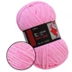 Плюшевая пряжа Premium Yarn Baby Love, Ярко-розовый №309, 100% полиэстер, 100г/120м, для вязания игрушек, детской одежды, пледов, амигуруми - изображение 1