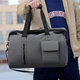 Сумка дорожная Lesko 9611 Gray для тренеровок с карманами снаружи регулируемым плечевым ремнем - изображение 3