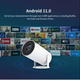 Проектор мультимедийный Android 11 HD 1280x720P с Wi-Fi 6 Bluetooth 5.0 портативный для домашнего кинотеатра (518392) - изображение 8