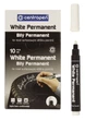 Маркер CENTROPEN Permanent White 2,5 мм белый (8586 белый) - изображение 2