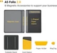 Органайзер A5 LHiDS Folio 2.0 з магнітними аксесуарами, портфоліо 3-в-1 (папка, кліпборд, підставка), сірий - зображення 3