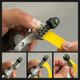 Спортивная рогатка с резиновой охотничьей лентой для охоты и рыбалки синяя тактическая металлическая (298481) - изображение 2