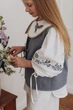 Вишиванка для дівчинки KASHTANCHIK "Блакитний жайворонок" 80-86 см - изображение 3