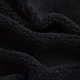Тканина штучне хутро Тедді IDEIA 455 гр/м2 150 см, для пальт, курток та теплих жилетів чорна - зображення 3