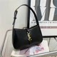 Женская сумка Saint Laurent 10082 багет черная - изображение 5