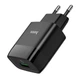 Зарядка для телефона сетевая 3А 18W 1USB Hoco C72Q QC3.0 черная (C72Q) - изображение 2