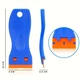 Пластиковый скребок для удаления наклеек Semi Car Sticker Remover - Синий с 10 сменными лезвиями - изображение 4