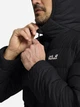 Пуховик короткий мужской Jack Wolfskin Wild Pass Down Hoody M Rds A66298-6000 4XL Черный (4064886758536) - изображение 5
