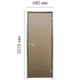 Двері міжкімнатні - Tesli Terra Bronze Sateen 2000х700 - зображення 3