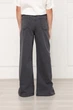 Джинсы wide leg для девочек 122 цвет серый YUKI ЦБ-00298796 - изображение 4