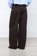 Джинсы baggy для женщин XXS цвет коричневый YUKI ЦБ-00298296 - изображение 4