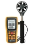 Анемометр Benetech GM8902+ (0.3-45m/s; 0-45ºC; 0-999900m3/min), USB, Память 50 с телескопической рукояткой - зображення 1