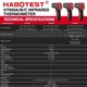 Пирометр Habotest HT650C (-50...800 °C) D:S 12:1; EMS 0.10-1.00 c многолучевым лазером и датчиком влажности - изображение 2