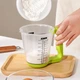 Кухонные весы цифровые мерная чашка Digital Scale With Measuring Cup 2 в 1 чашка-веса до 1000 г Салатовый - изображение 3