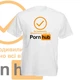 Футболка GBI "PornHub" прямая классика, белый, S, ФБ-0145 - изображение 1