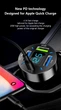 Автомобильная быстрая зарядка QC 3.0 usb+PD. Авто зарядка на 4 порта. Автомобильная зарядка для Iphone - изображение 4