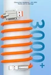 Кабель для швидкого заряджання USB Type-C 120w 6A (150 см) помаранчевий, з підсвічуванням, поворотний 180 ° - зображення 8