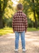 Сорочка дитяча 071057 клітинка унісекс "Fashion Kids" бордова з бежевим 110 р-р - зображення 5