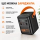Повербанк HOCO J152 Pro 80000 мАч 65W Fast Charge, 4×USB + 2×USB-C, Power Bank для ноутбука, смартфона, планшета, LED дисплей, фонарь Черный - изображение 3