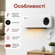 Настінний кондиціонер тепловентилятор 2в1 з пультом MS-5963 Кондиціонер тепло холод 20 м² Тепловентилятор настінний 2000 Вт - изображение 4