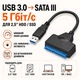 5Gbps USB 3.0 на 22-pin SATA III Адаптер для 2.5" HDD / SSD Stone перехідник (ST-SC081) - зображення 1