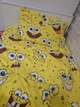 Комплект постельного белья Царский Дом Губка Боб SpongeBob Ранфорс Lux полуторный 145×215 см 2 наволочки 100% хлопок Турция (SB-15-145215-C10) - изображение 1