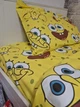 Комплект постельного белья Царский Дом Губка Боб SpongeBob Ранфорс Lux полуторный 145×215 см 2 наволочки 100% хлопок Турция (SB-15-145215-C10) - изображение 3