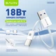 Кабель Bavin CB325-2M-C Fast Charging 18W USB-A/Type-C 2 м White (CB325-2M-C WH) - изображение 2