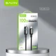 Кабель Bavin U-CB368-CC-100W Super Fast Charging 100W Type-C/Type-C 1.2 м Black (U-CB368-CC-100W BK) - изображение 11