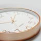 Часы настенные бесшумные Losso Premium CW-30 Gold - Белые - изображение 3