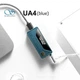 Портативный усилитель Shanling UA4 Blue ЦАП для наушников Hi-Fi звук 227 мВт 32 бит 768 кГц DSD512 MQA OLED дисплей 3.5 мм 4.4 мм USB-C для смартфонов ПК консолей Nintendo Switch - изображение 4
