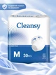 Подгузники-трусики для взрослых Cleansy M 30 шт впитывающие памперсы трусиками 80–110 см при недержании для мужчин и женщин для активного способа жизни дышащие с поглощением 1200 мл - изображение 1