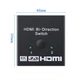 Перемикач HDMI 2 1 UHD 8K двонаправлений Stone спліттер розгалужувач (ST-SS011) - зображення 5