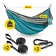 Туристический гамак Mountain Goat 300 x 200 см двухместный, подвесной Grey/Turquoise (P-5905973407977) - изображение 5