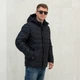 Мужская куртка демисезонная большого размера UF-Fashion 67-(сф) 62 темно-синий - изображение 3