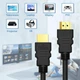 Универсальный HDMI-кабель 1шт соединение для ТВ компьютеров и приставок поддержка 4K диам. 6.3 мм 3м - изображение 3
