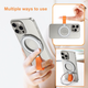 Подставка для телефона с MagSafe черная для зарядки Ring With Magsafe Cord - изображение 5