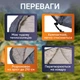 Спальний мішок одномісний похідна з капюшоном літній спальник в намет Синій - зображення 2