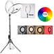 Кільцева лампа RGB LED 45 см з дистанційним пультом 416 світлодіодів MJ-45 - зображення 2