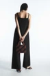 Комбінезон жіночий COS square-neck jersey jumpsuit 1076650001 L Чорний - изображение 3